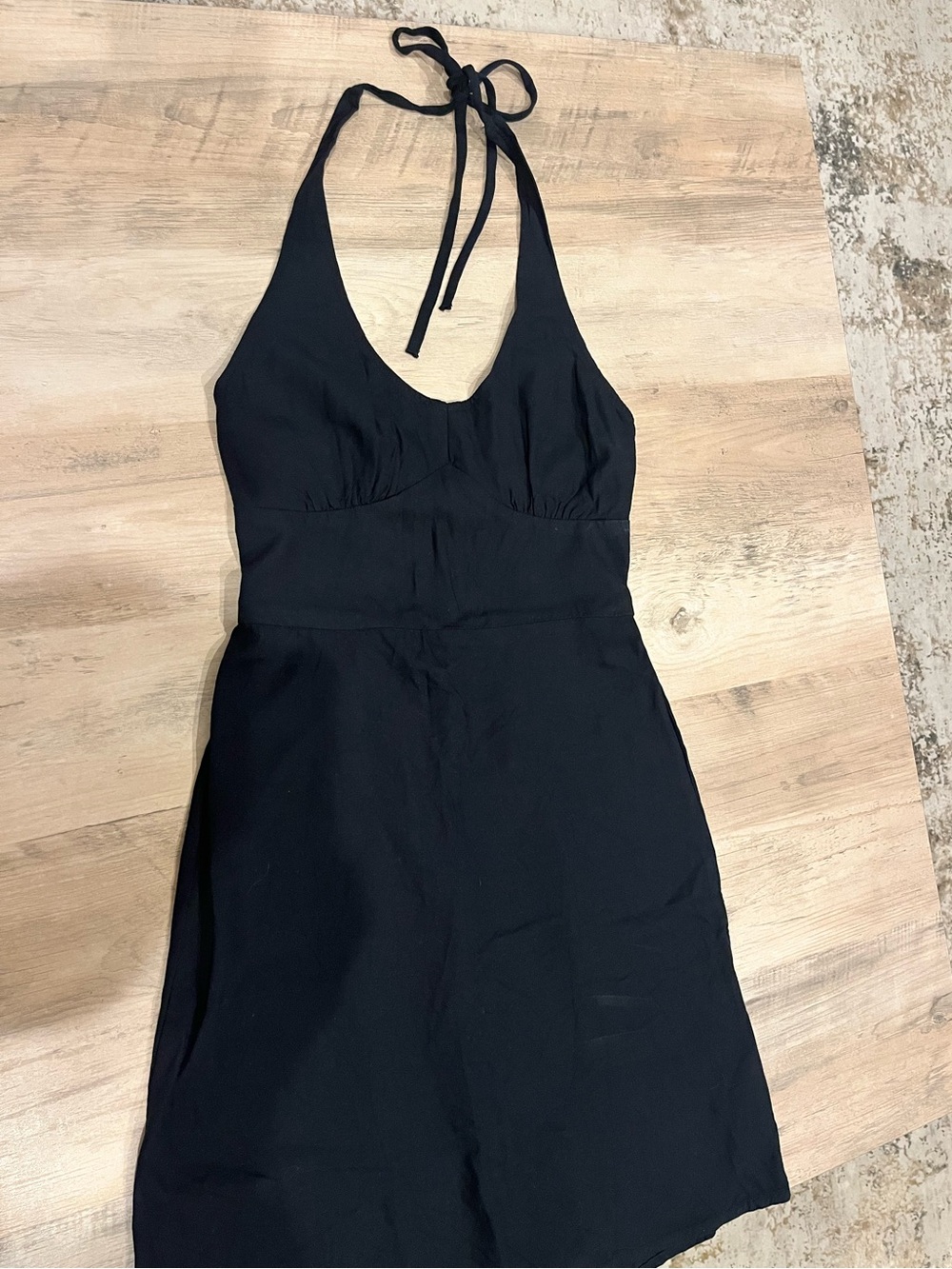 Hollister Black Backless Halter Dress